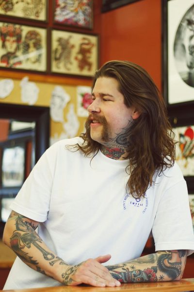 Dana, tattoo artist at East Main Ink, Bozeman, MT