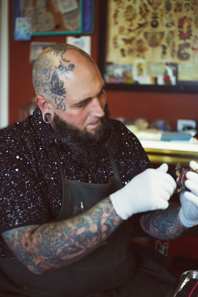 Justin, tattoo artist at East Main Ink, Bozeman, MT